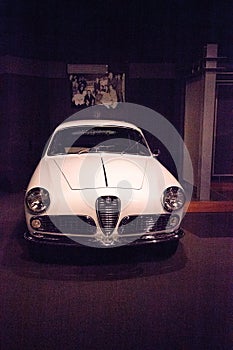 White 1958 Alfa Romeo Guilietta Sprint Veloce